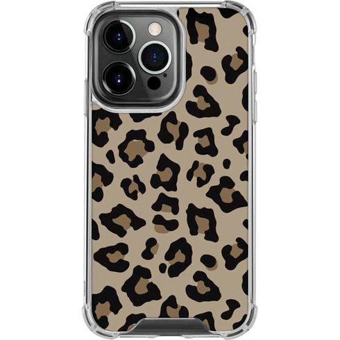 Leopard Print iPhone 15 Pro Clear Case